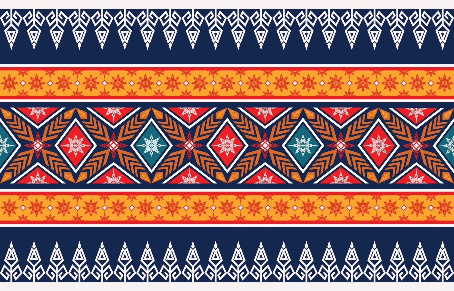 Abstract ethnic geometric pattern design for background vector