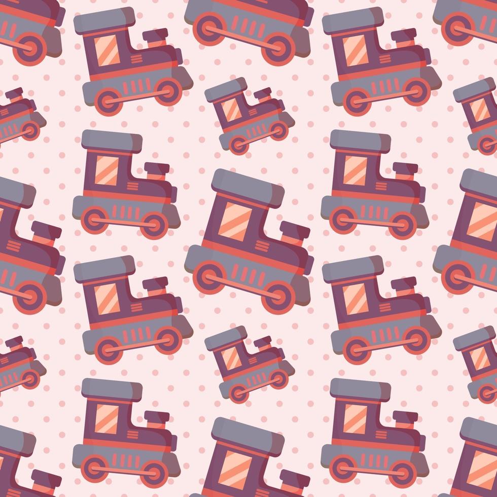 toy train seamless pattern illustration vector