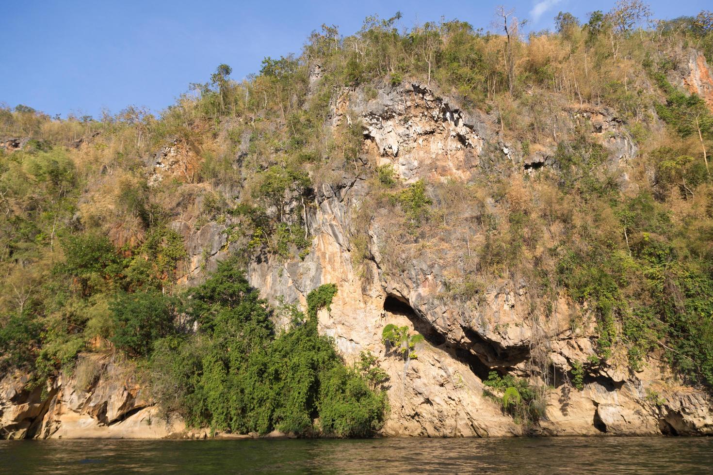 Cliffs at the river photo