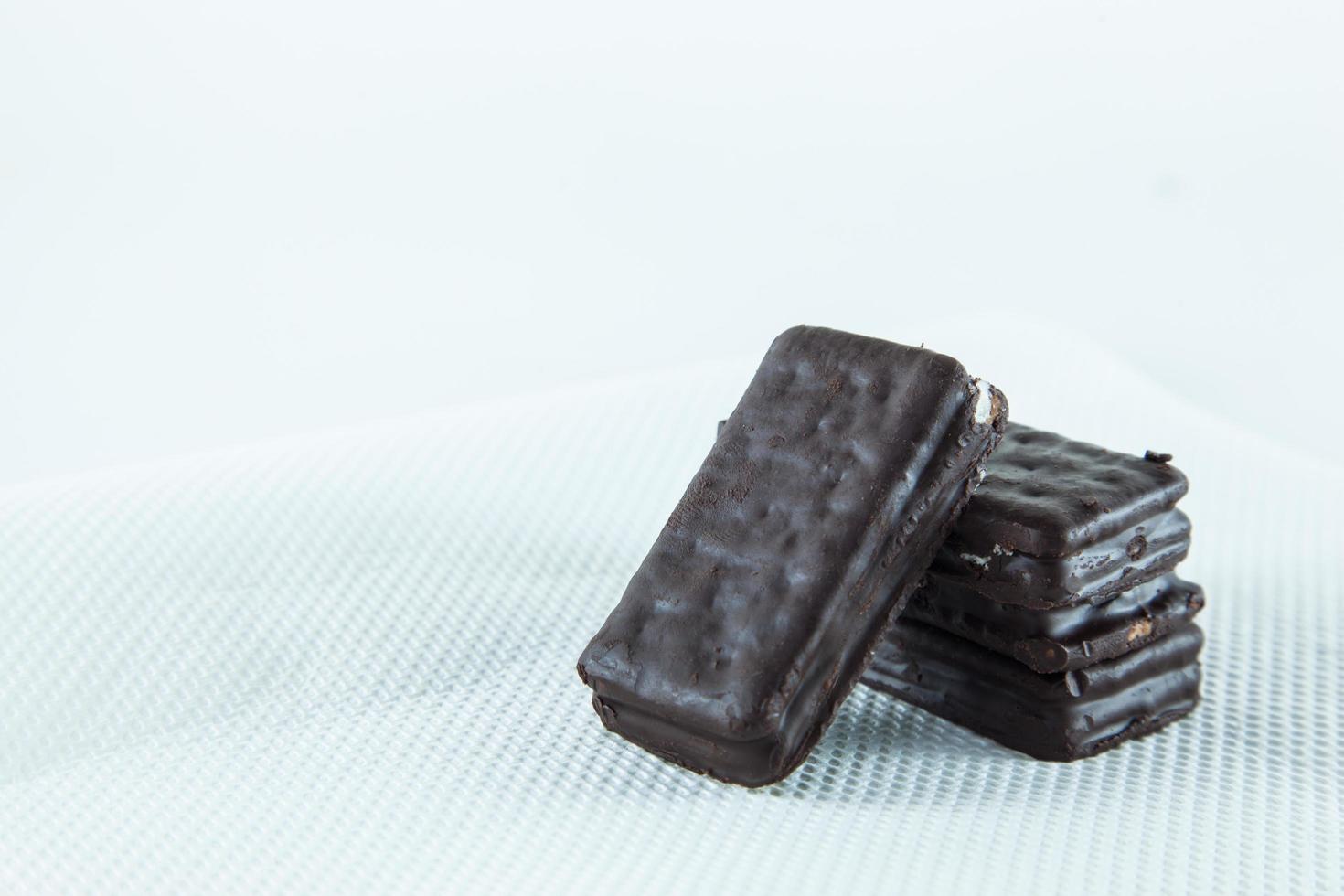 Biscuits on white background photo