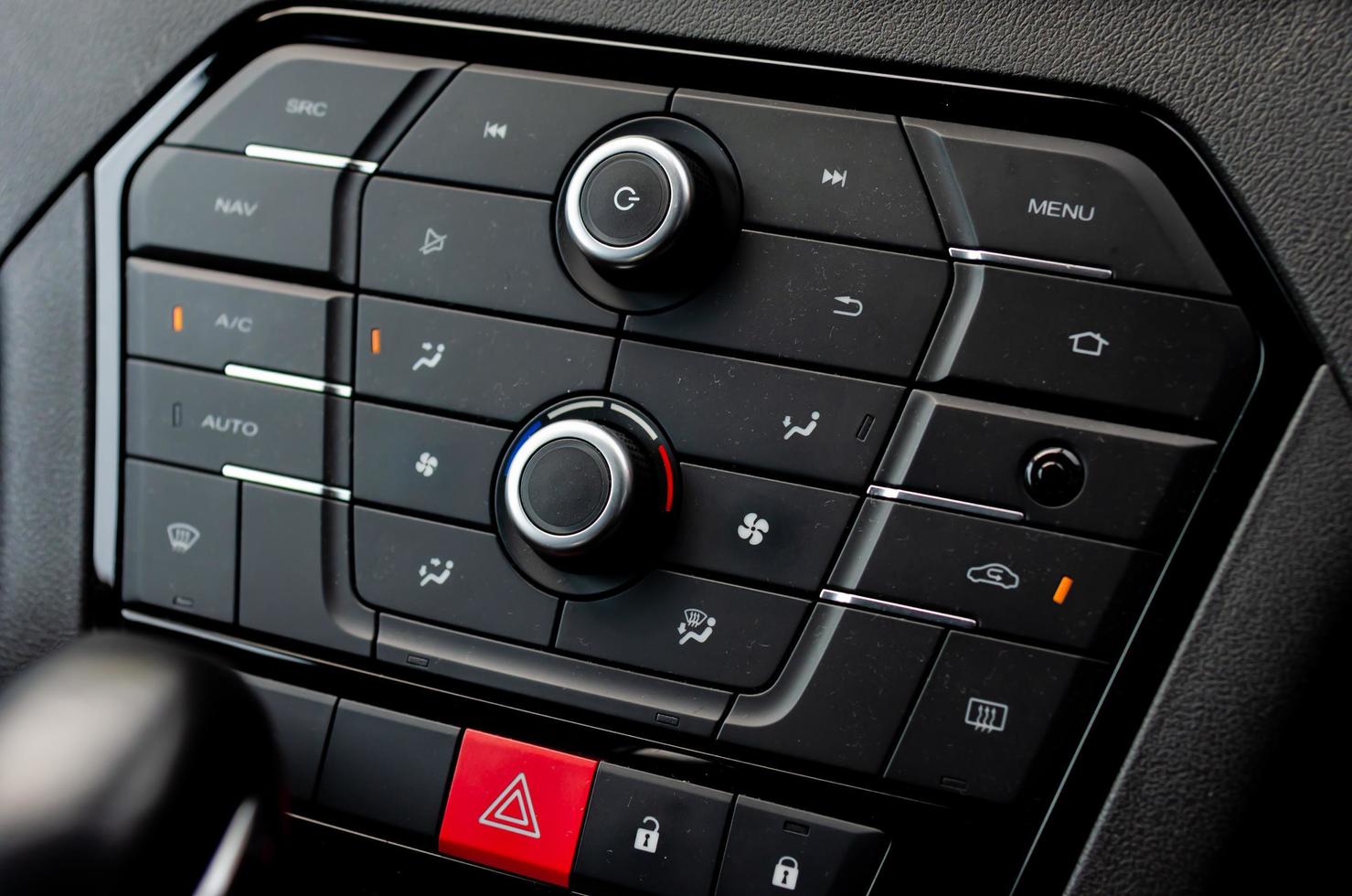 Car air conditioner control buttons photo