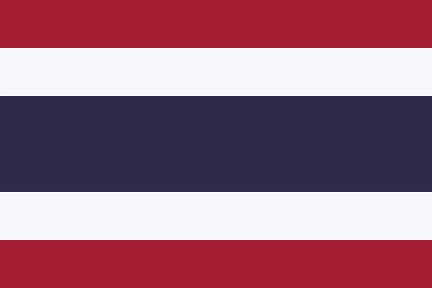 Thailand flag vector isolate banner print illustration