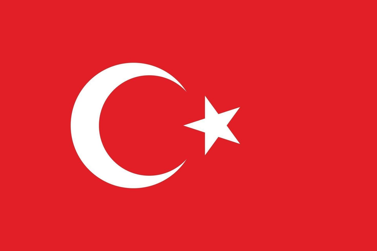 Turkey flag vector isolate banner print flat