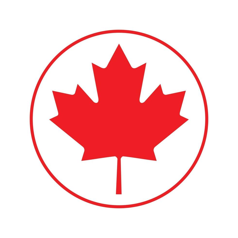Canada flag icon vector isolate print illustration