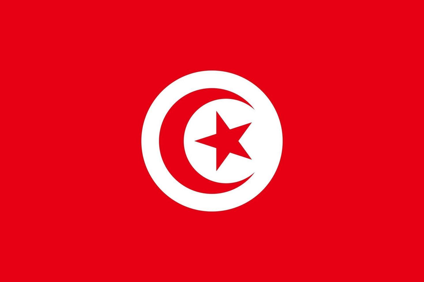 Flag of Tunisia vector