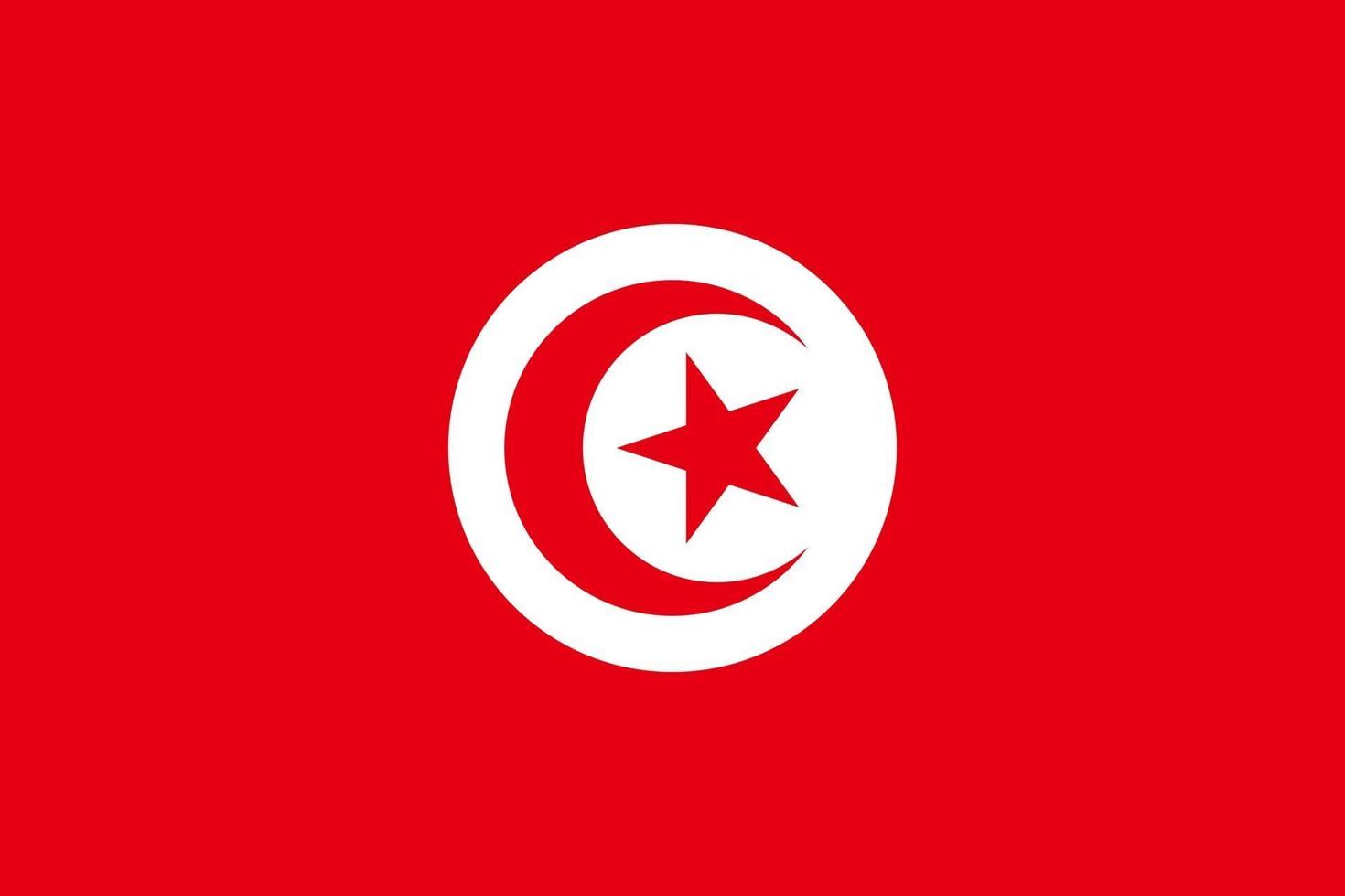 Flag of Tunisia vector