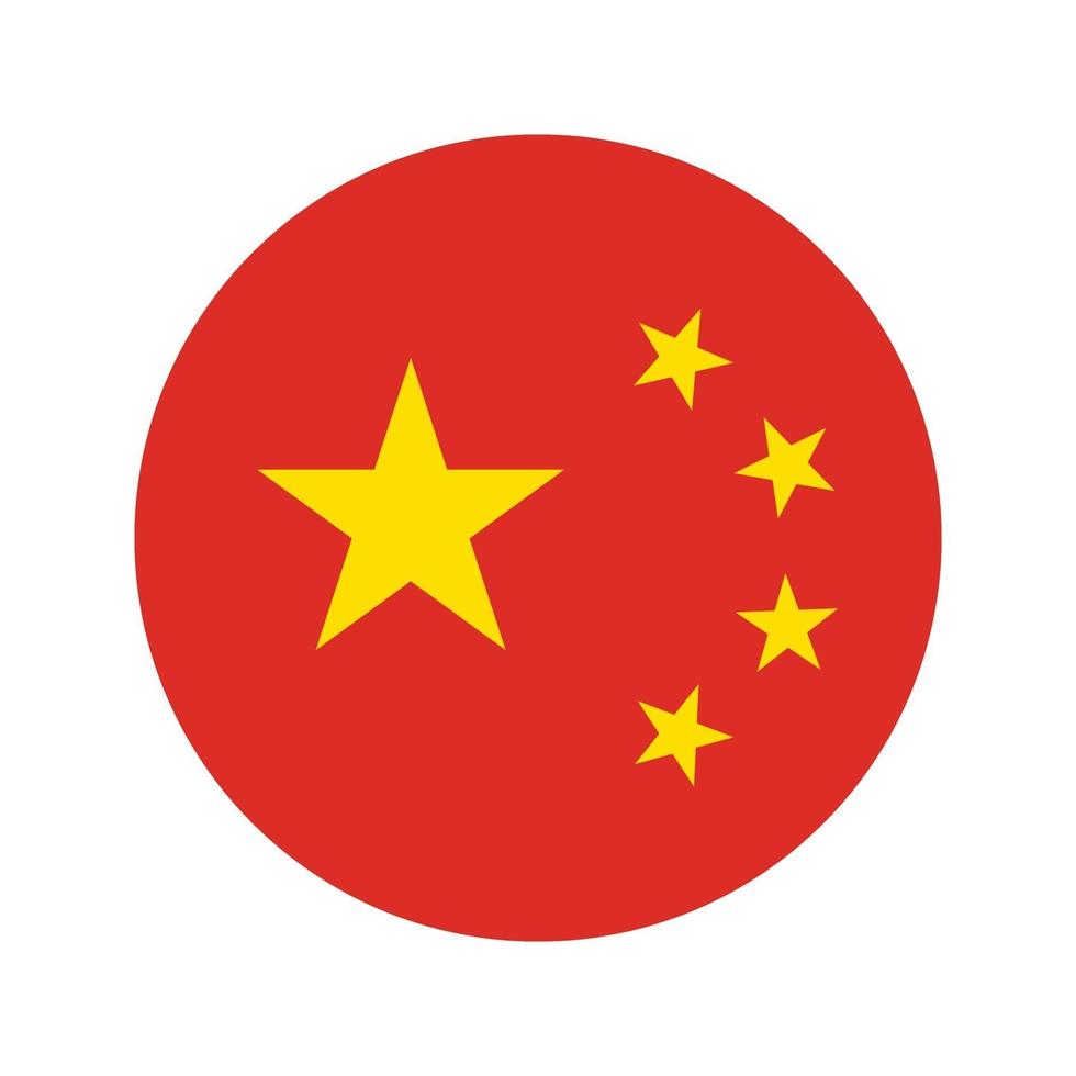 vector de icono de bandera de china aislar ilustración de impresión