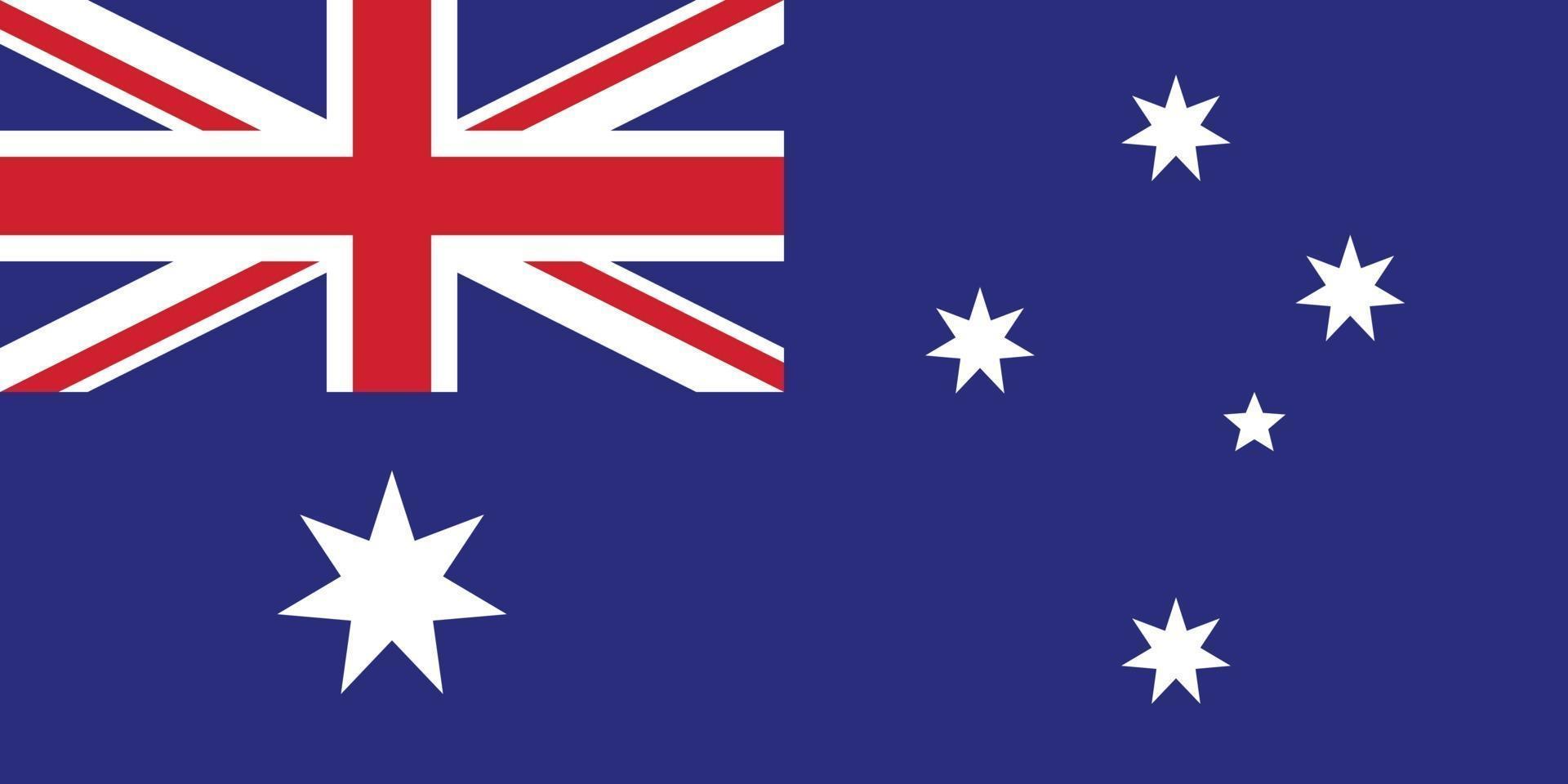 bandera de australia vector