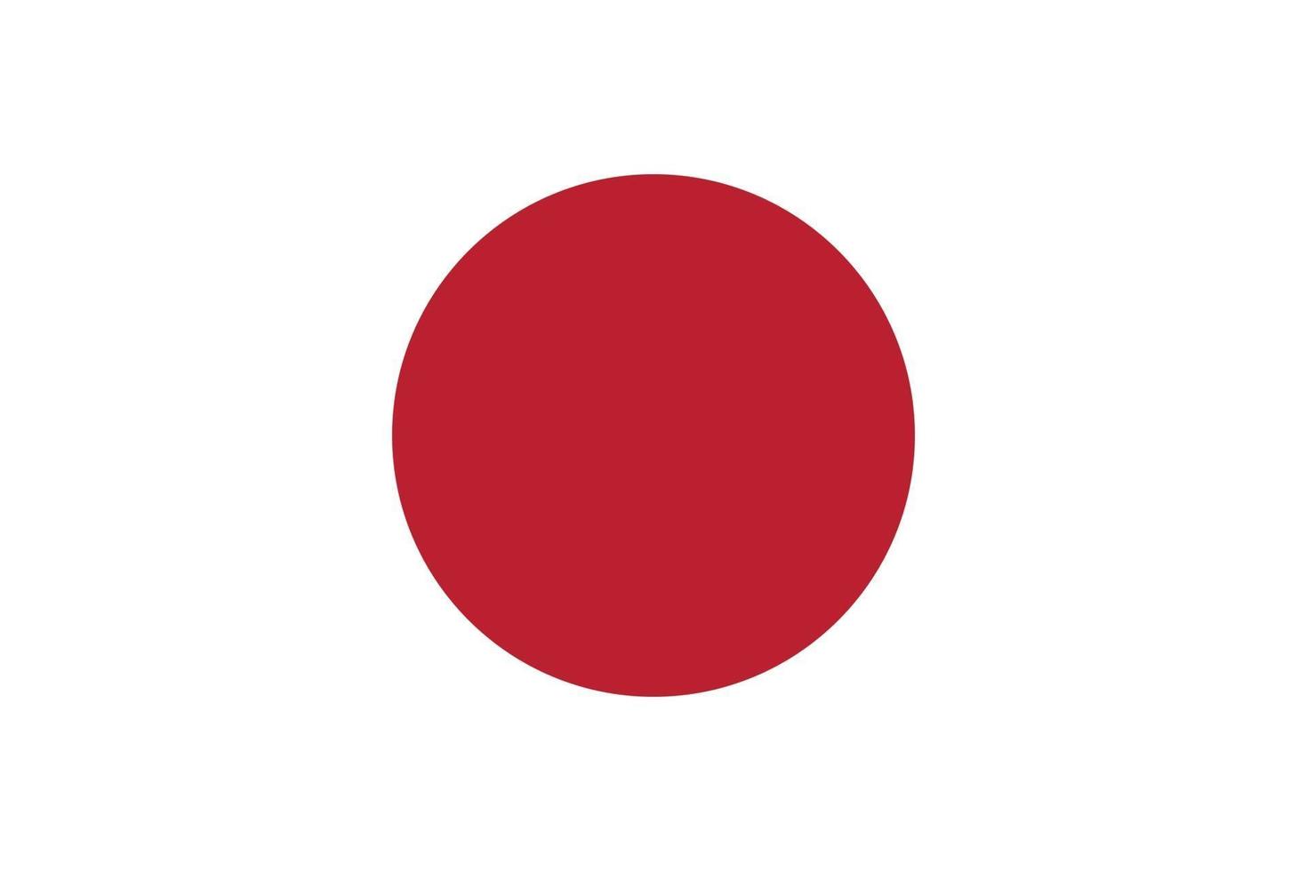vector de bandera de japón aislar ilustración de impresión web