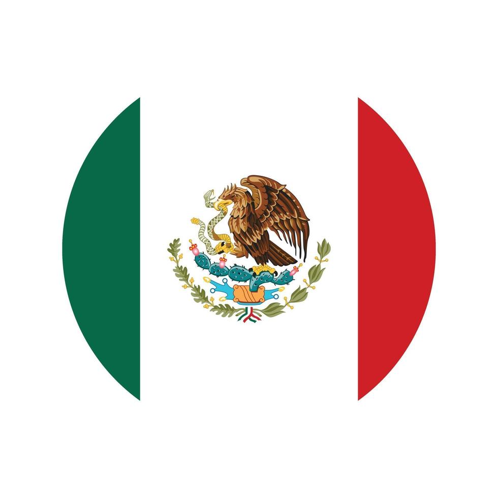 vector de icono de bandera de méxico aislar ilustración de impresión