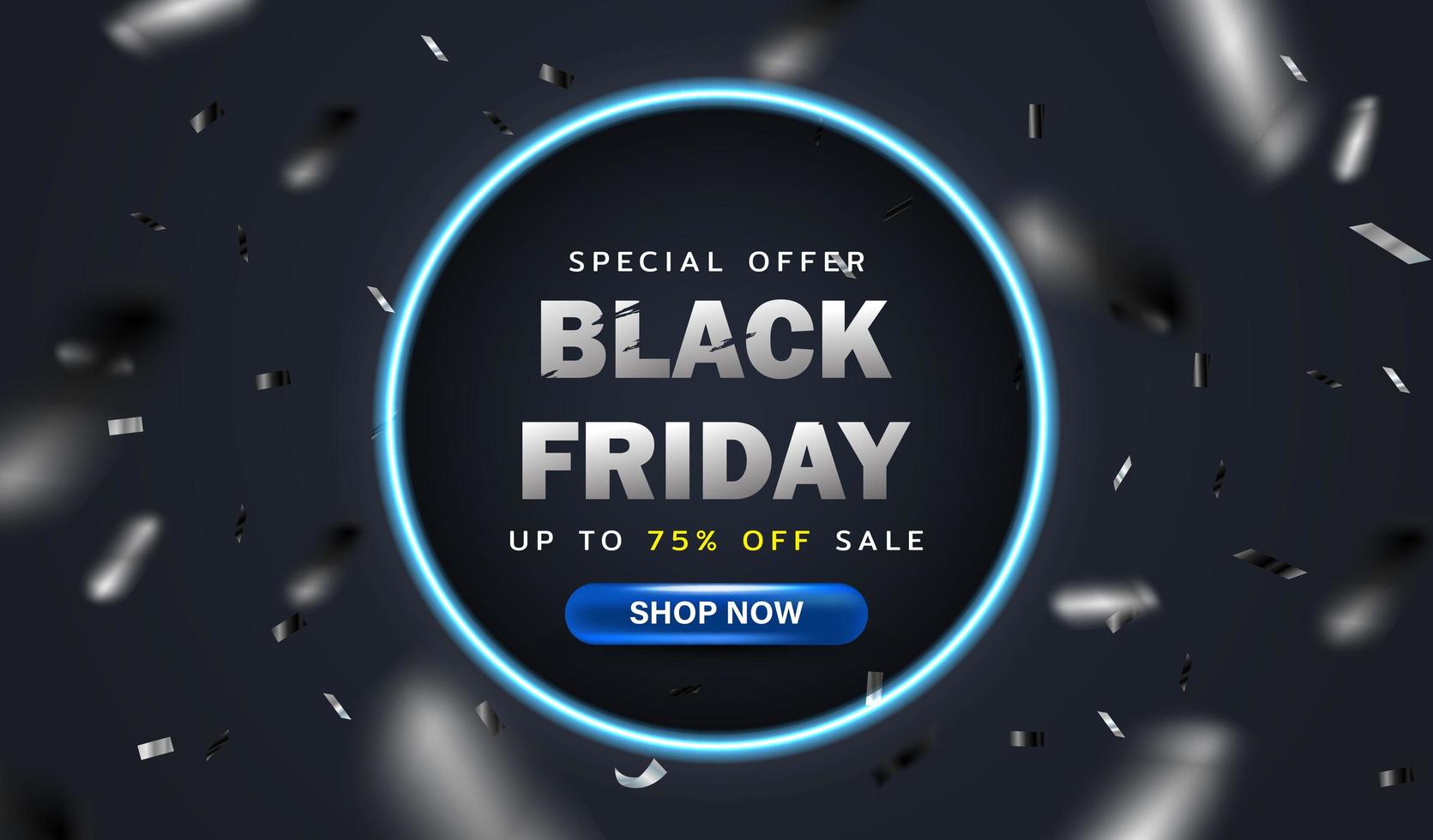 Black Friday background or special offer promotion sale banner for business and advertisement poster vector