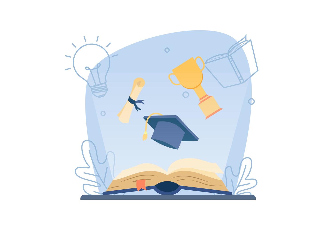 Learning and education banner vector