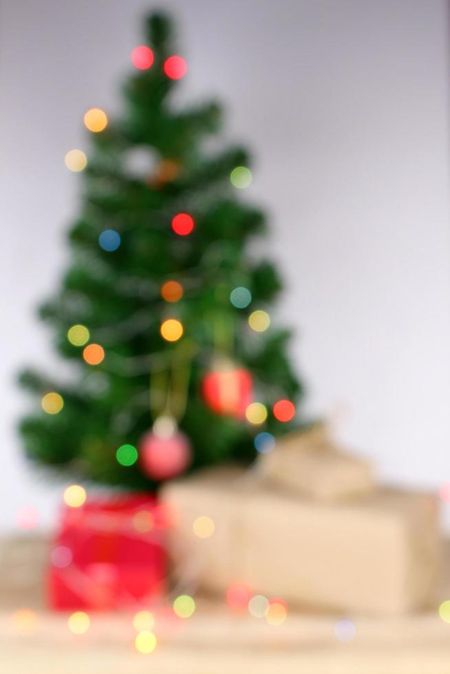 Blurred Christmas background photo