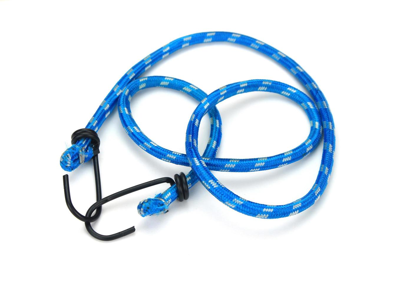 Blue bungee cord photo
