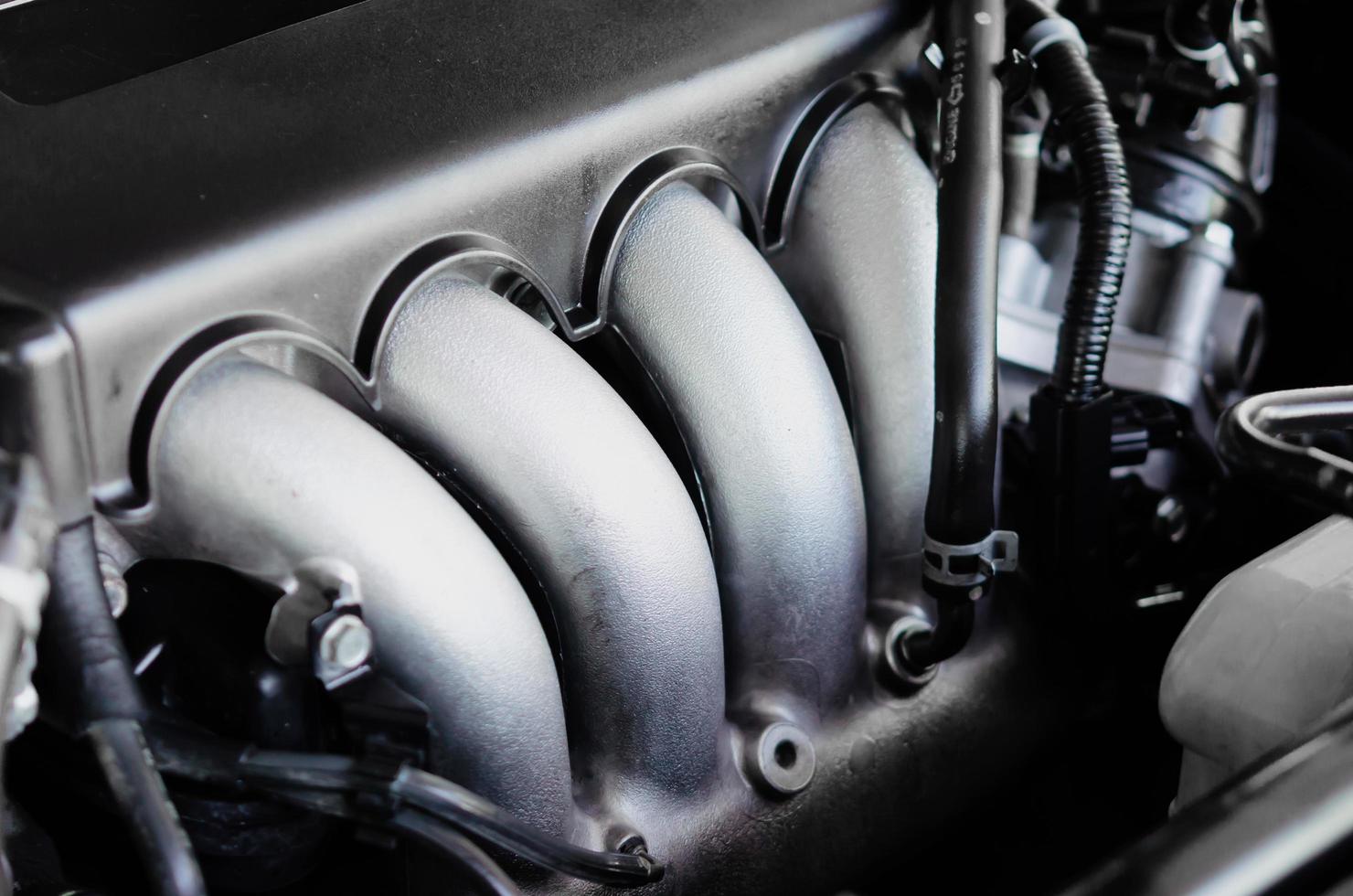 Car engine close up photo