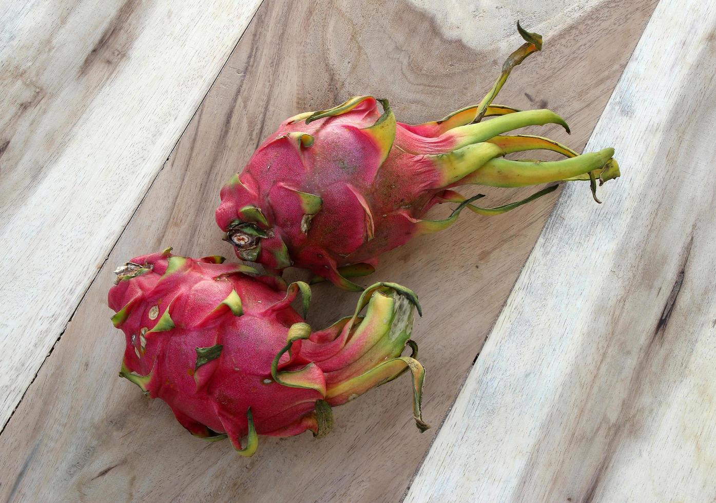 Two dragon fruits photo