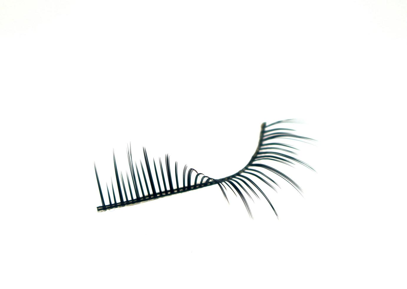 Curved false eyelash photo