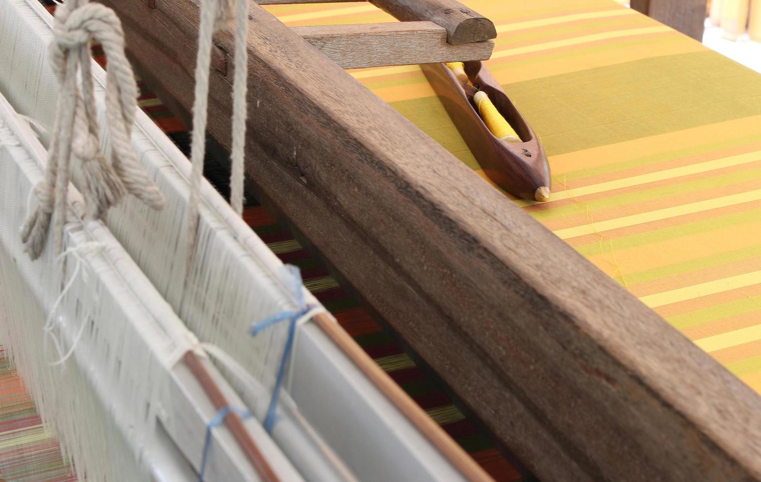 Old weaving loom photo