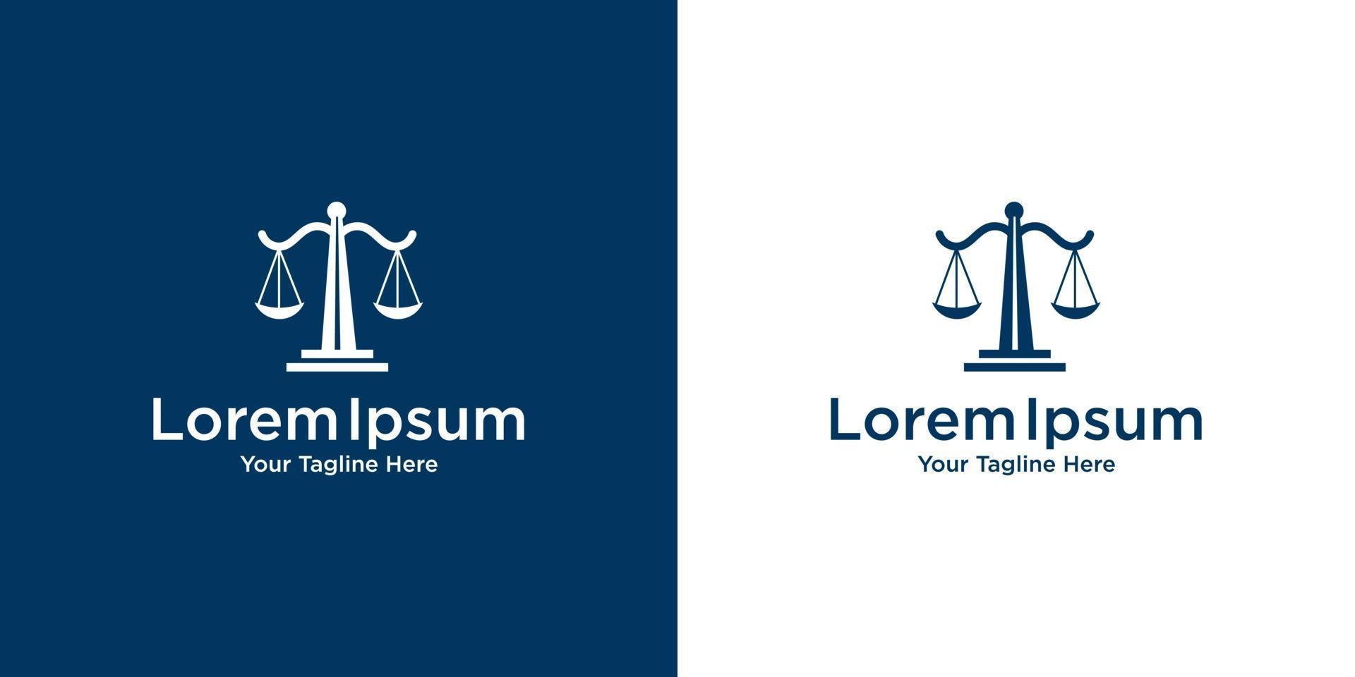 Law firm logo design template vector