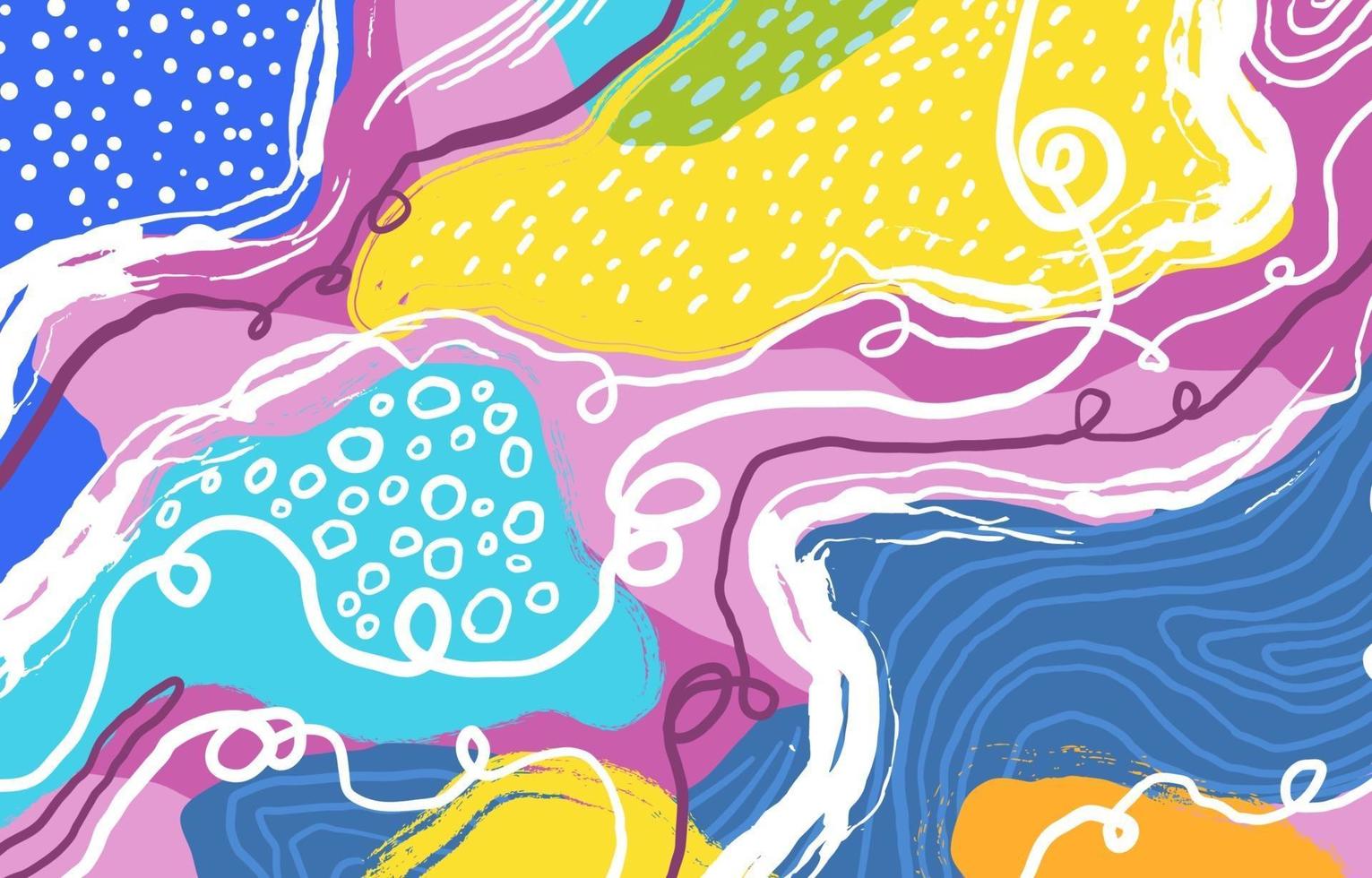 Abstract Colorful Fine Art Style Background vector