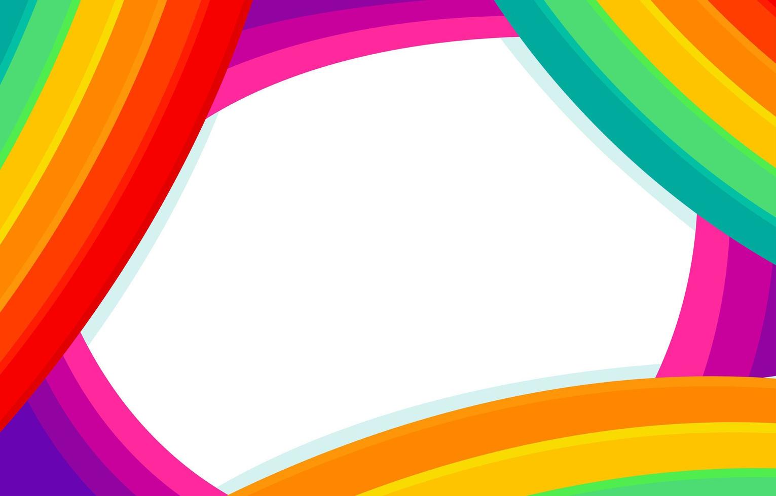 simple curva de arcoiris vector