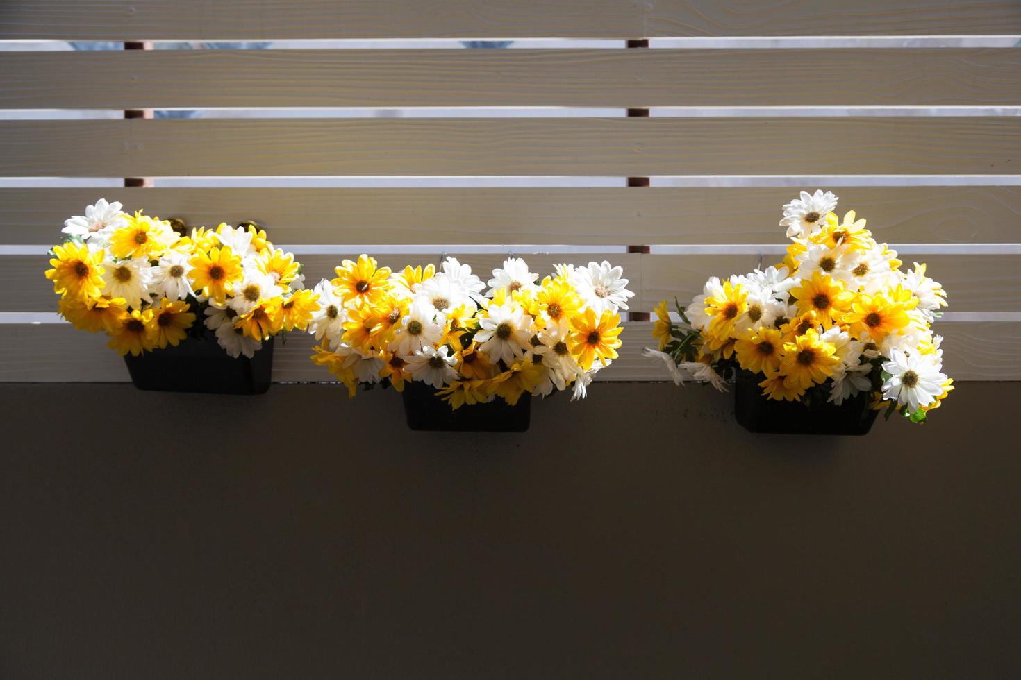 Flowers on a balcony photo