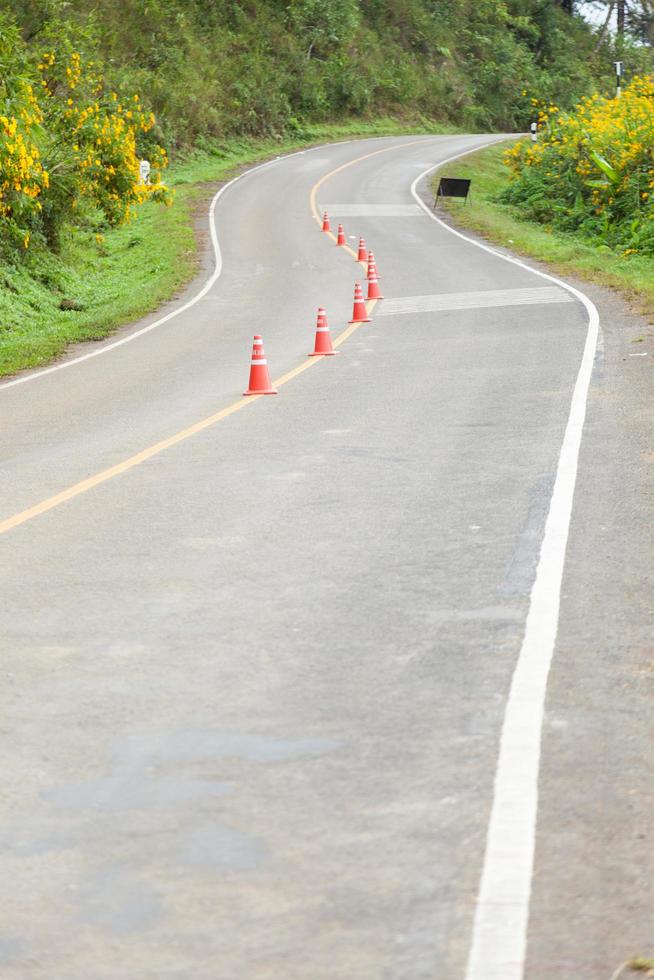 Curve of the road photo