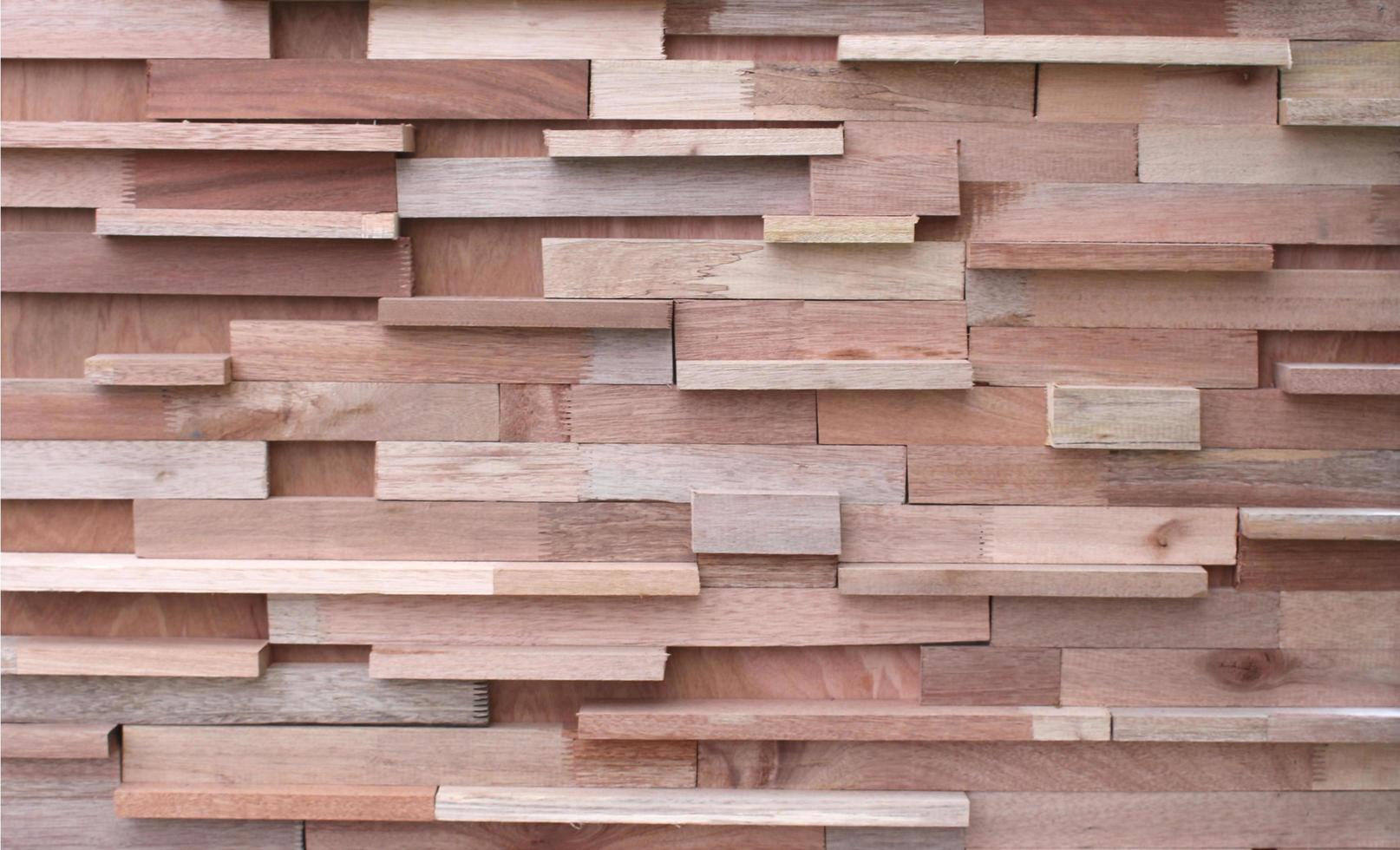 Timber wood panel wall photo