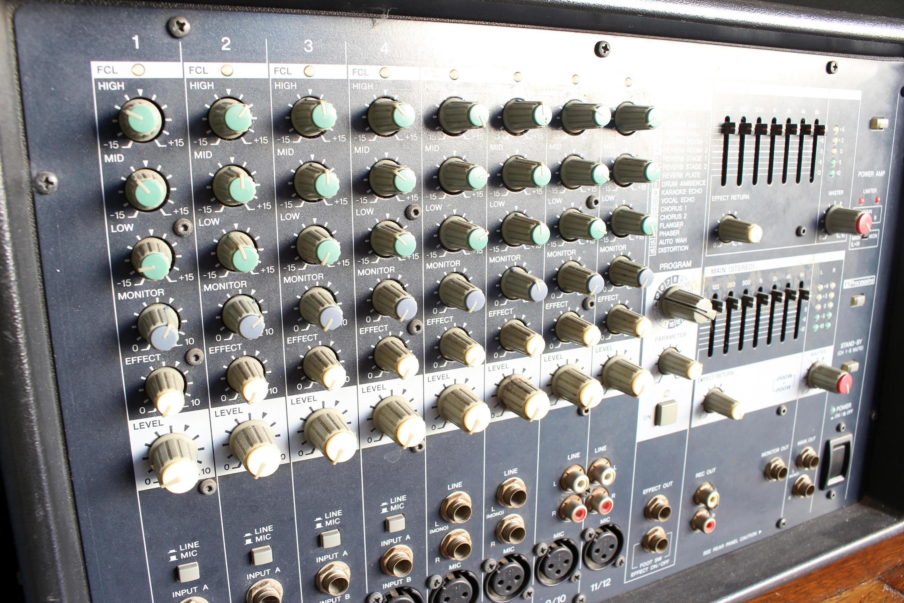 Power amp mixer 1927850 Stock Photo at Vecteezy