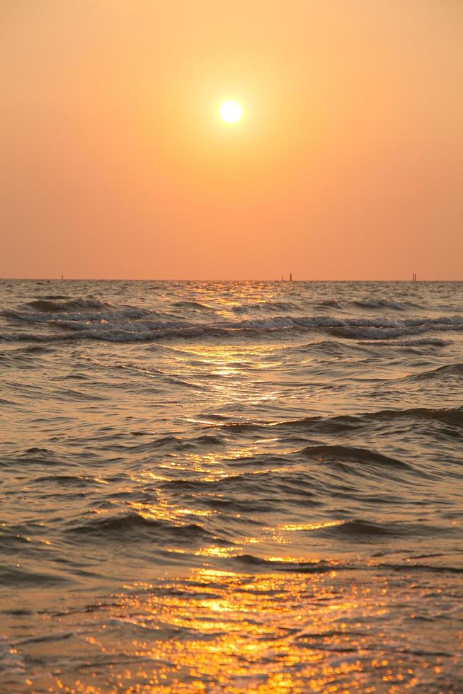 Sunrise at the sea photo