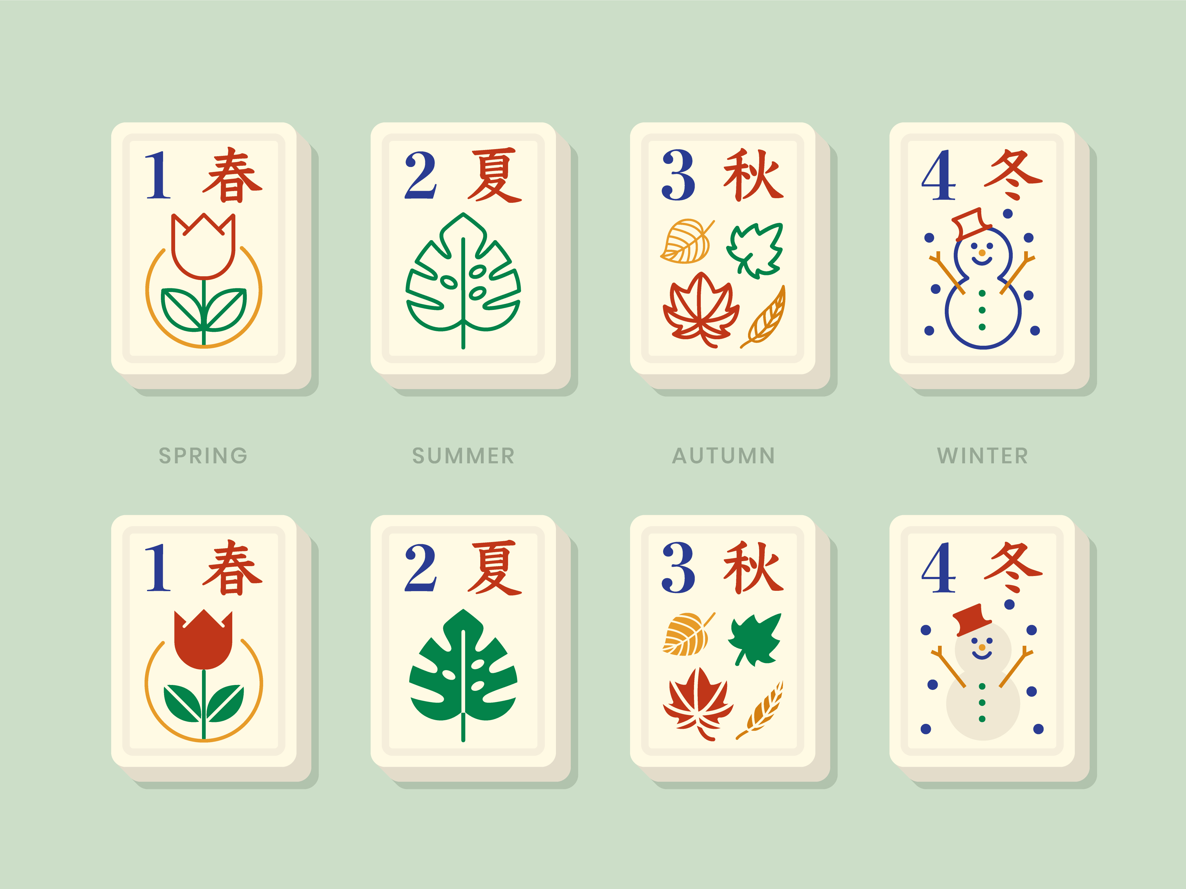 Mahjong Spring Tiles