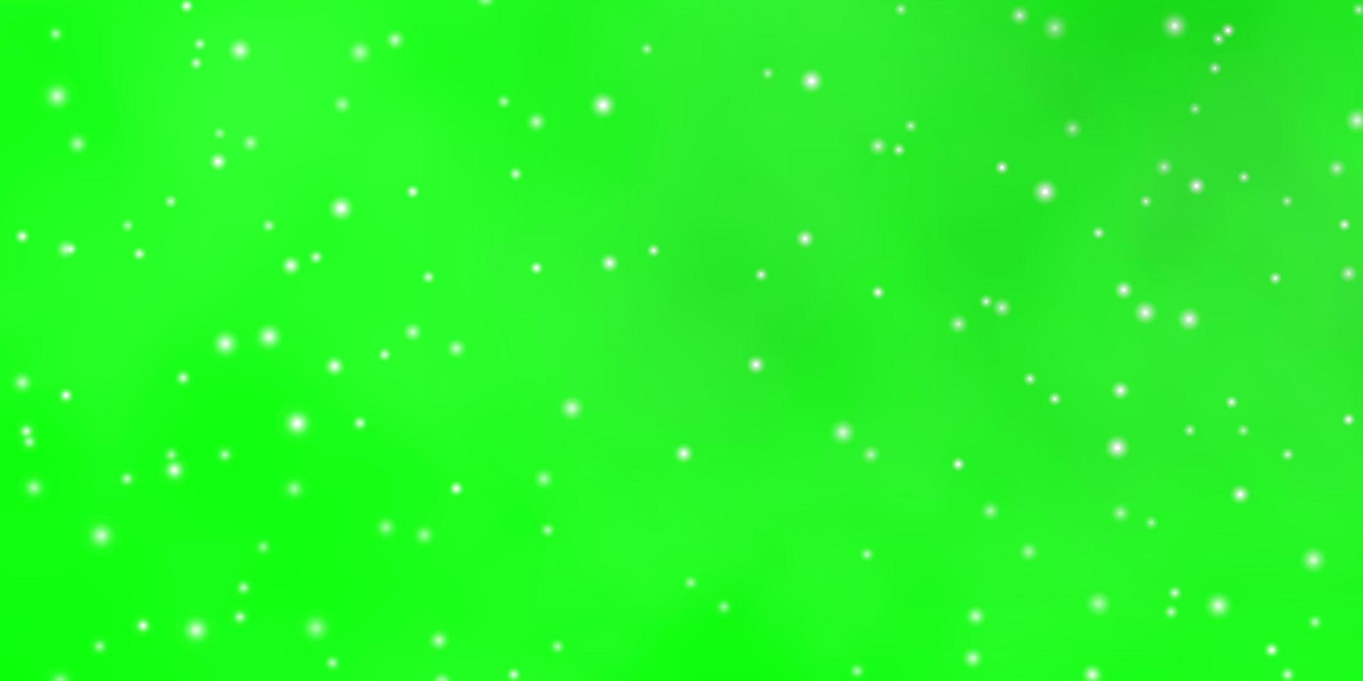 Light Green vector texture with beautiful stars.