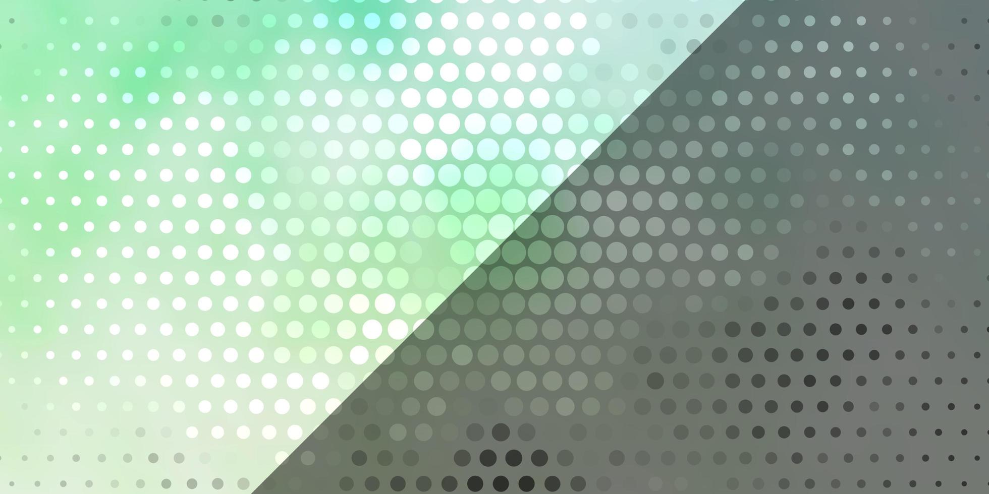 Light Green vector backdrop with circles.