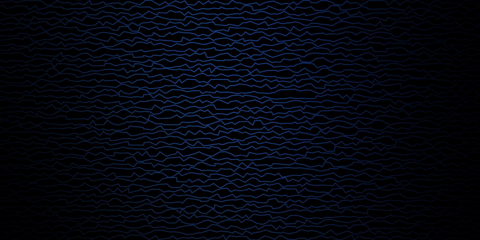 Dark BLUE vector pattern with wry lines.