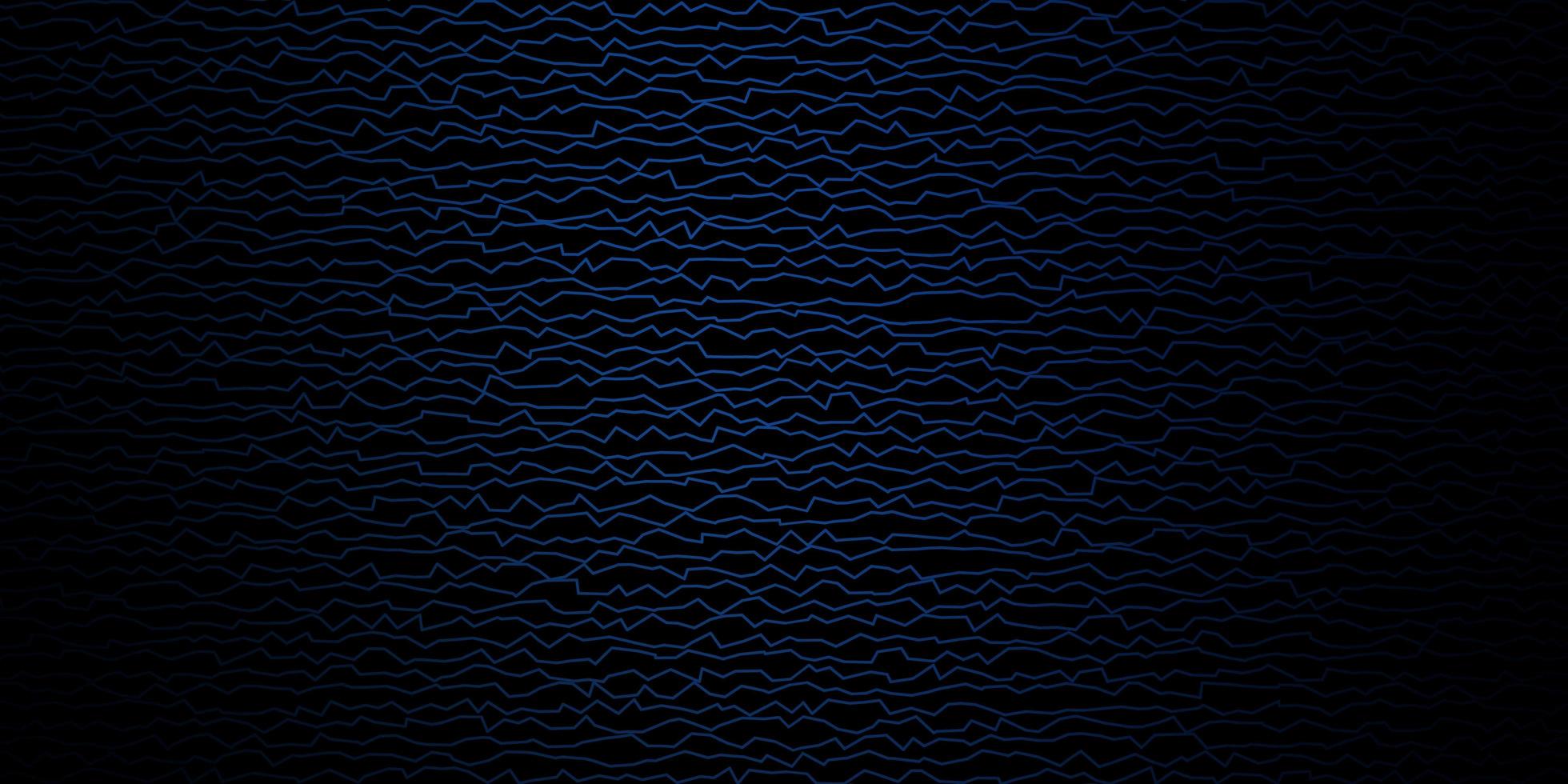 Dark BLUE vector pattern with wry lines.