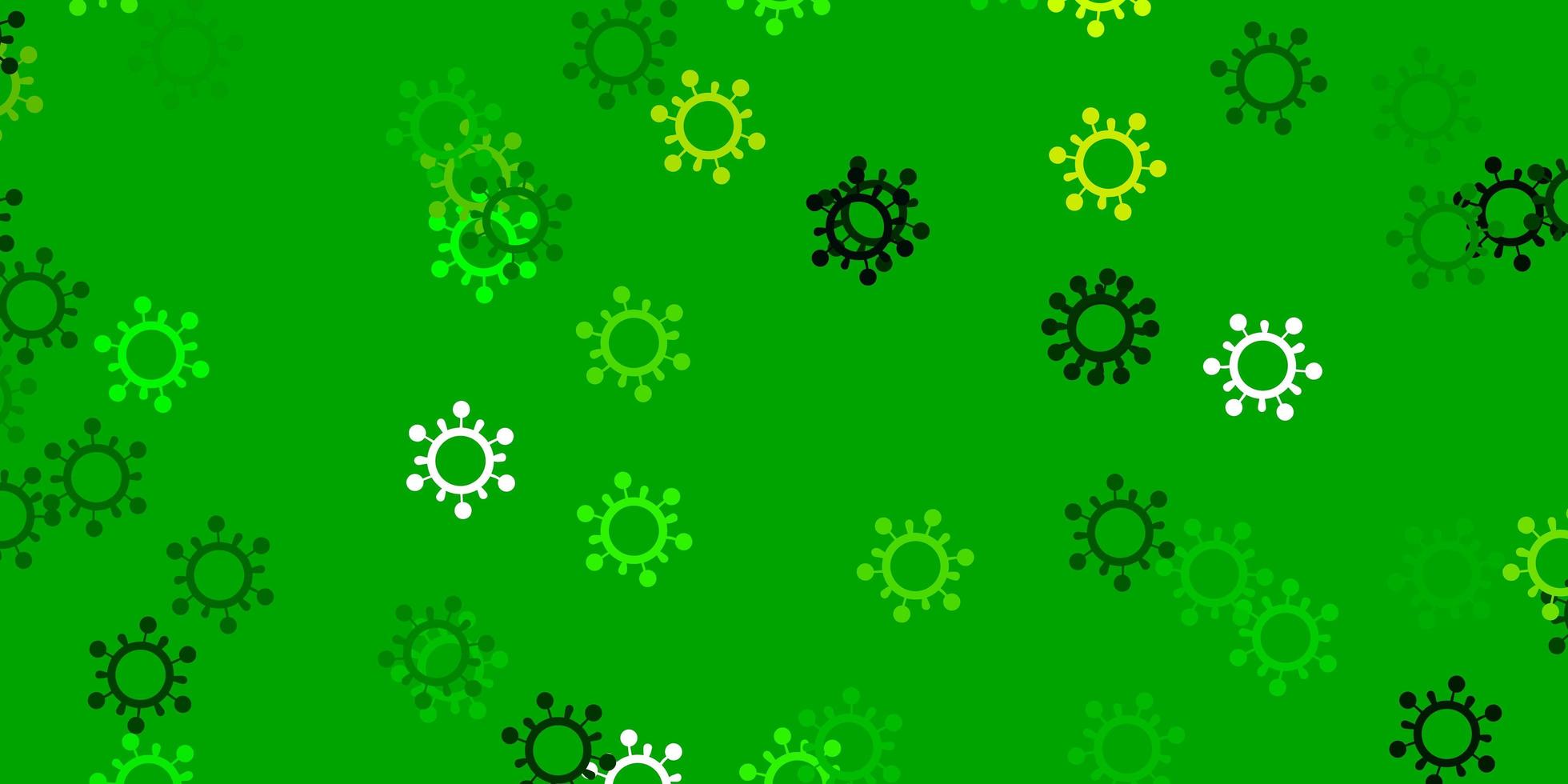 textura de vector azul claro, verde con símbolos de enfermedades.