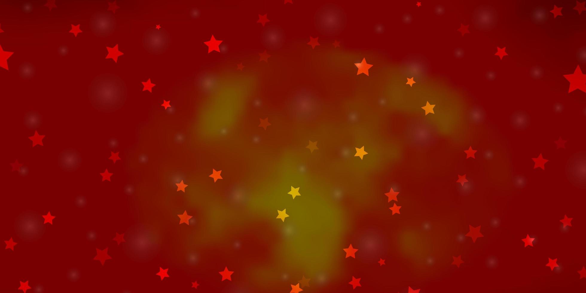 Light Orange vector texture with beautiful stars.