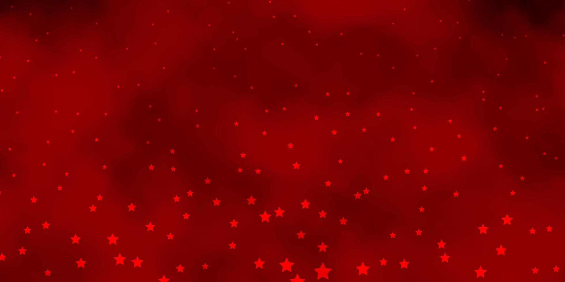 Dark Red vector background with small and big stars. 1930327 Vector Art ...