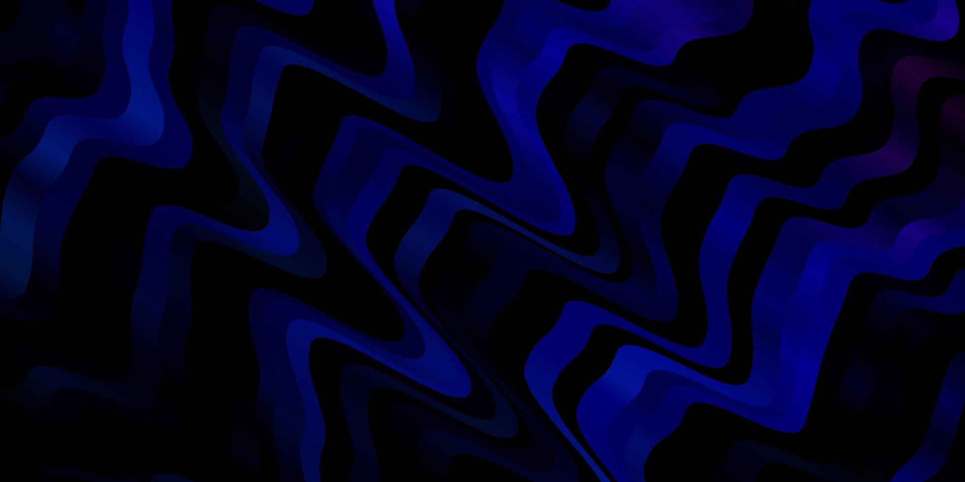 Dark Pink, Blue vector pattern with curves.