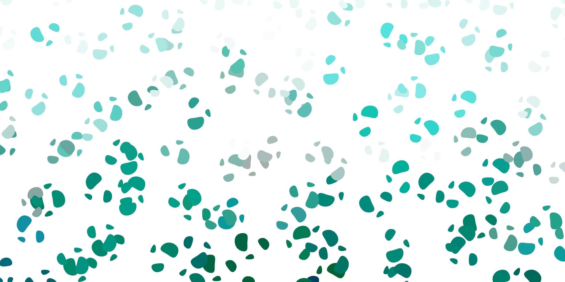 Light green vector pattern with abstract shapes.