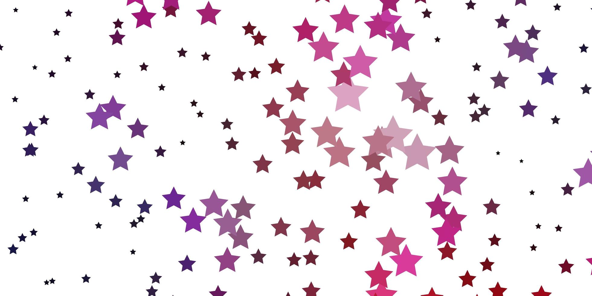 Dark Pink, Blue vector pattern with abstract stars.