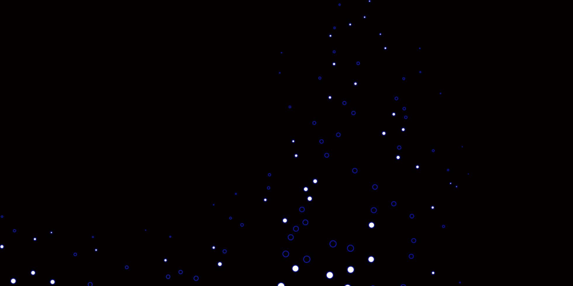 Dark BLUE vector texture with disks.