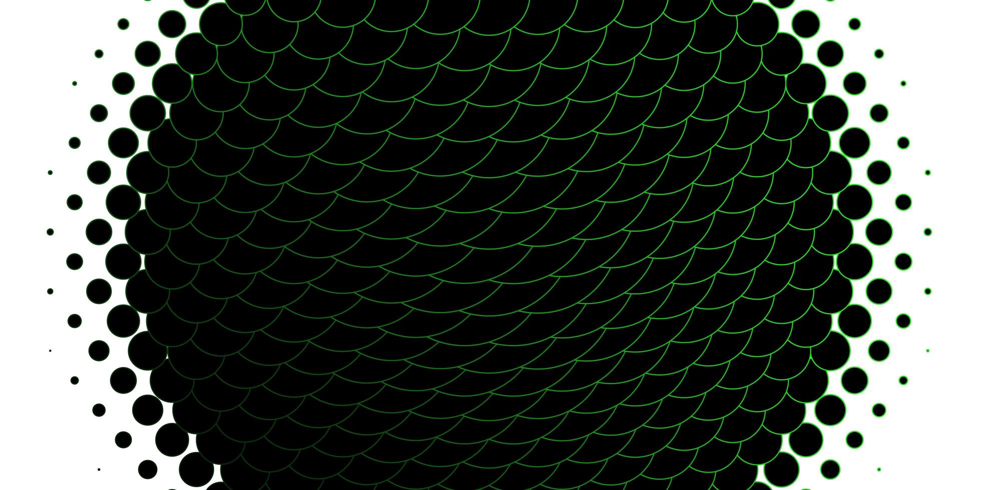 Fondo de vector verde claro con burbujas.