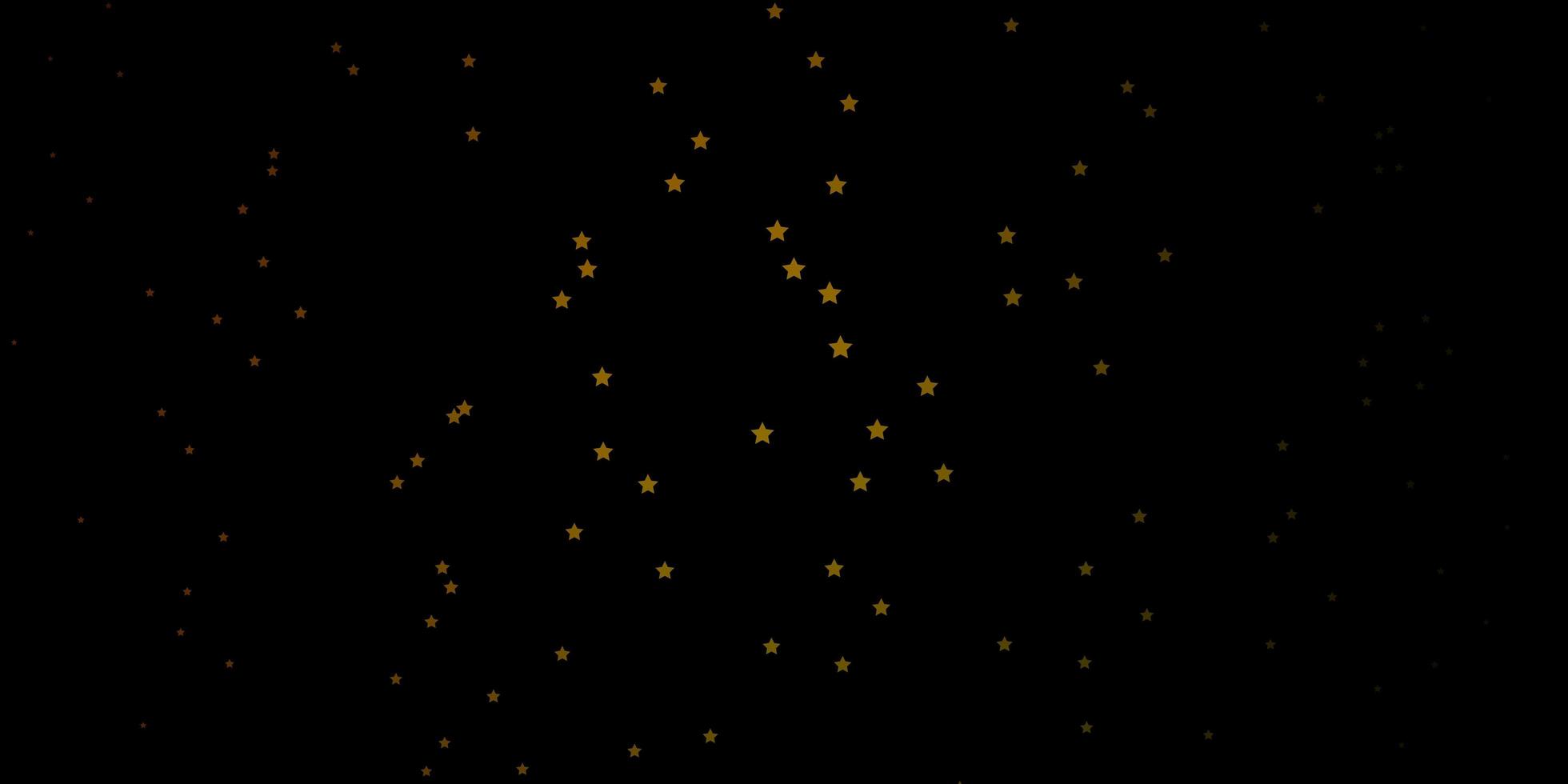 Dark Green, Yellow vector pattern with abstract stars.