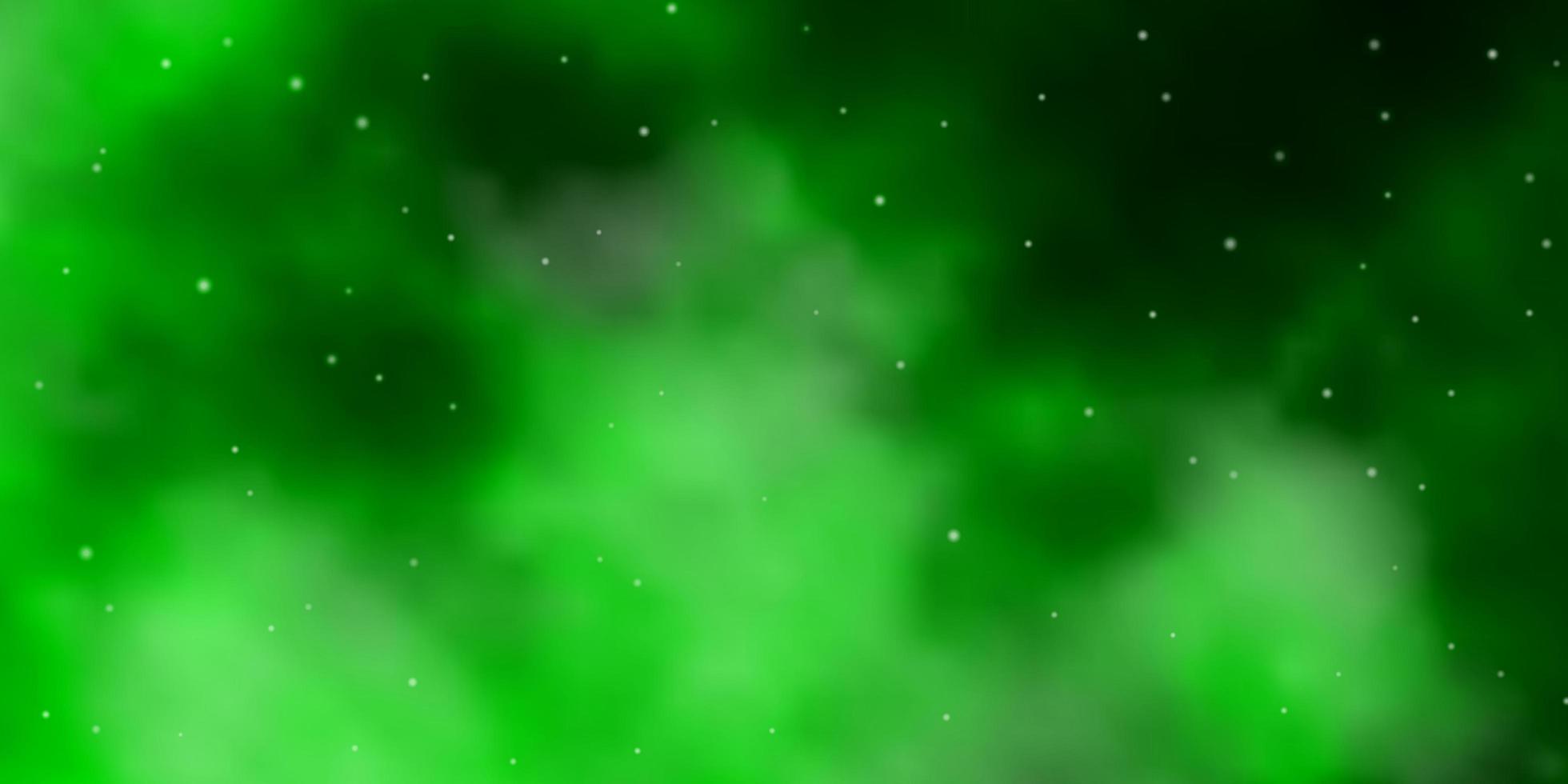 Light Green vector texture with beautiful stars.