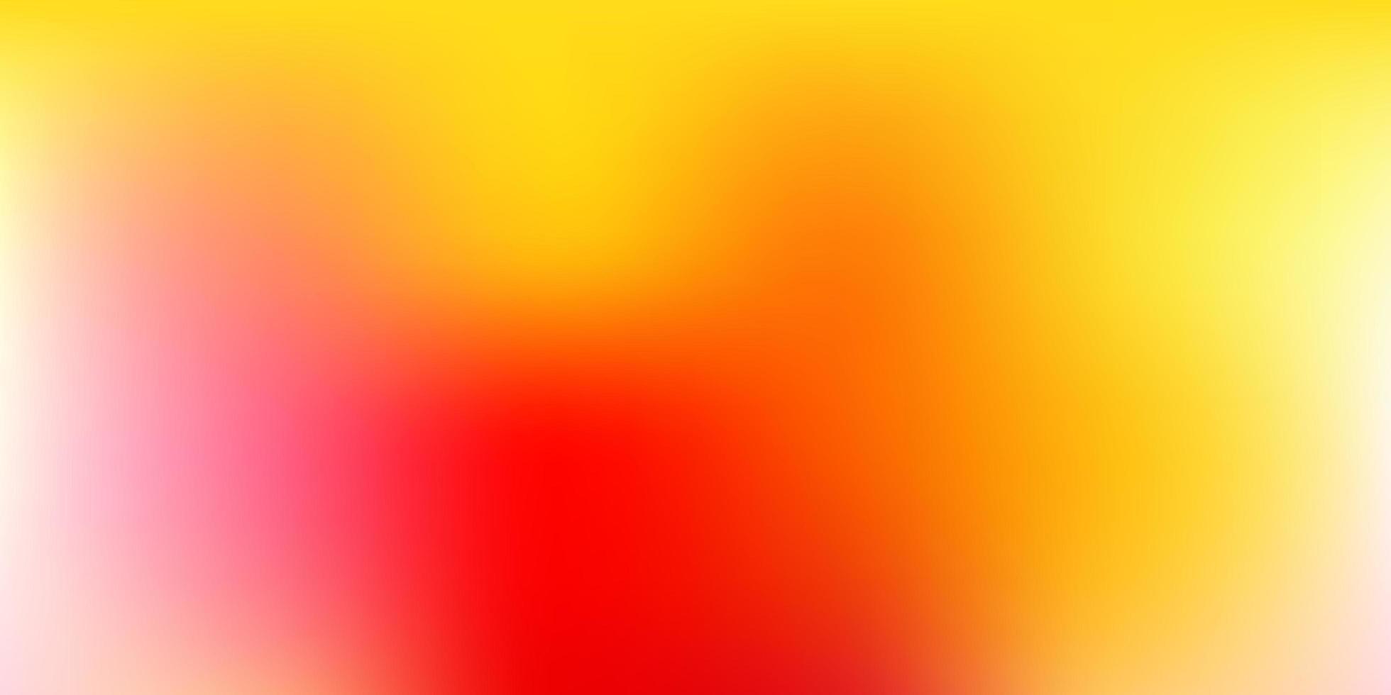 Fondo de desenfoque abstracto de vector rojo, amarillo claro.