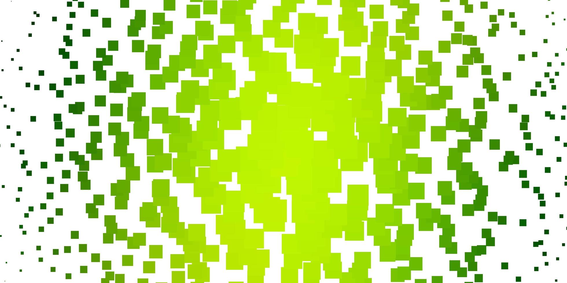 textura de vector verde claro, amarillo en estilo rectangular.