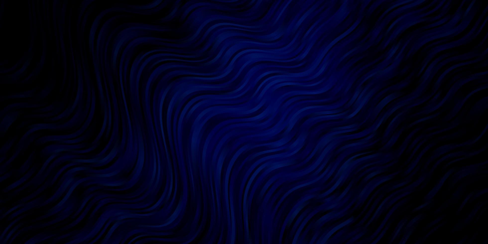 Dark BLUE vector template with curved lines.