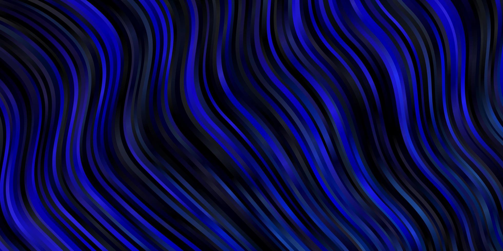 Dark BLUE vector pattern with curves.