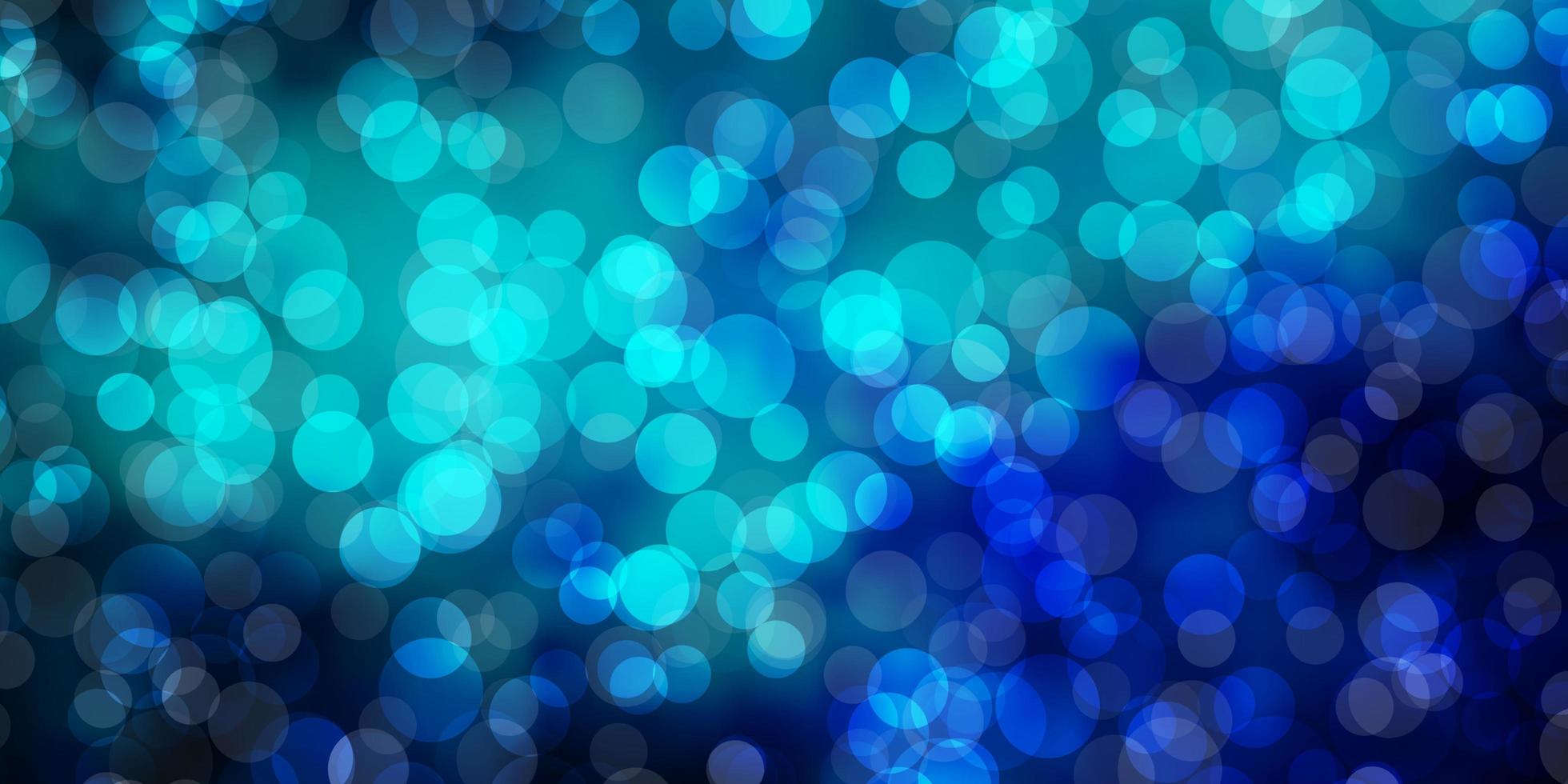 Light Blue, Green vector background with bubbles.